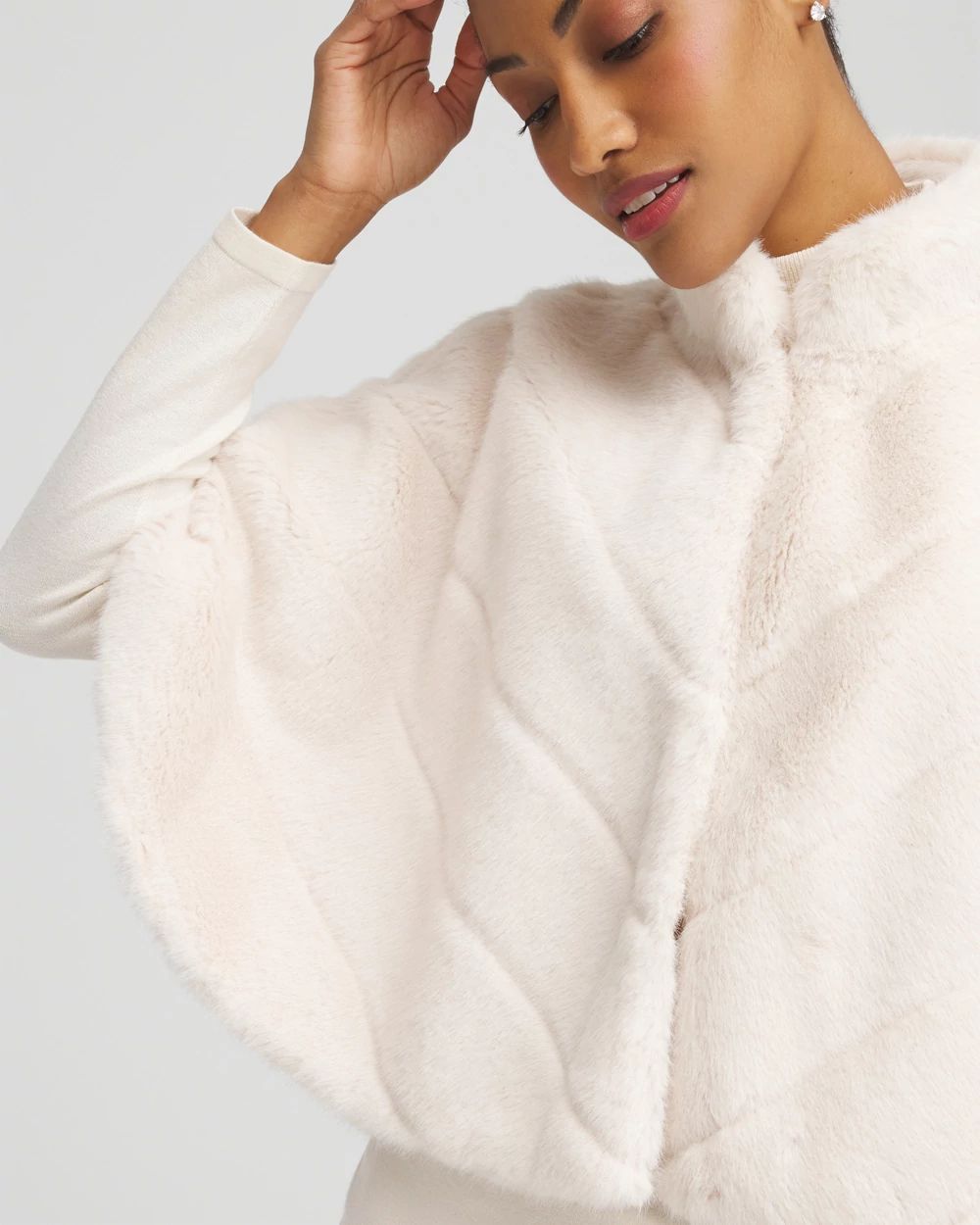 Faux Fur Funnelneck Capelet | Chico's
